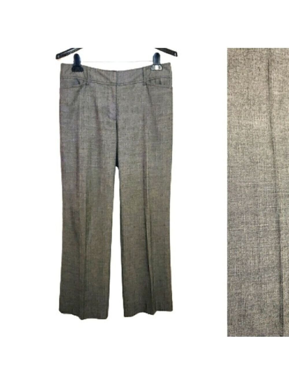 Ann Taylor LOFT Black White Straight Leg Pants Size 6
